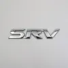 For Toyota SRV Emblem 3D Letter Chrome Silver Car Badge Logo Sticker276Q