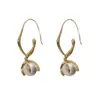 Stud Fashion Ladies Vintage Imitation Pearl Pendant Earrings Modern Trend Jewelry 230727