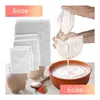 أدوات المطبخ الأخرى 120 ميكرون حليب الحليب كيس قابلة لإعادة الاستخدام مرشح صافي القهوة حليب الشاي عصير فاكهة النبيذ سلالة إسقاط التسليم