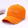 Бейсбольные кепки, летние мужские шапки с кольцами в стиле хип-хоп, потертая шляпа для взрослых мужчин, женщин и женщин, бейсбольная кепка с рваным хлопковым козырьком в стиле панк 230727