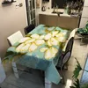 Table Cloth Wedding Decoration Household Tablecloth Floral Pattern Household Waterproof and Antifouling Table Cover R230726