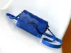 Bolso de mano de lujo de diseñador Bolso bandolera TWIST MM 18 Cadena de cuero Bolso de hombro azul Bolso de calidad superior