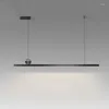 Luminárias pendentes Luzes de lustre LED modernas Lustro de longa duração Sala de jantar Cozinha Bar Decoração regulável Interna Pendurada