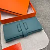 Designer Bag Top Quality Cowhide Luxurys Wallet Cardholder Mens Women Designers Purse With Box Long Square Card Holder Purse 514