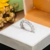 S White Gold Plated Fine Jewelry Engagement Wedding Moissanite Diamond Ring