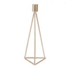Castiçais de luxo suporte de metal geométrico castiçal moda natal casamento suporte de mesa candelabro decoração de casa