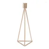 Portacandele Portacandele in metallo di lusso Candeliere geometrico Moda Natale Matrimonio Tavolo Stand Candelabro Decorazione domestica