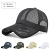 Bola Caps 5662cm Boné de Verão para Homens Mulheres Net Trucker Hat Malha Respirável Esportes Sol Grande Tamanho Beisebol Visor Sólido Ajustável 230727