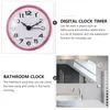 Wall Clocks The Needle Silent Bathroom Clock Operated Waterproof Hanging Anti-fog