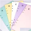 Produkty papierowe hurtowe 5 kolorów a6 Produkt luzu notebook napełniający spiral spoiwowy indeks indeksu wypełniający papiery wewnętrzne strony codzienne planner st dhfaw