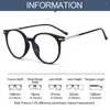 Sunglasses Eye Protection Anti-Blue Light Glasses Comfortable TR90 Blue Ray Blocking Frame Eyewear Ultralight Round Eyeglasses Men Women