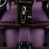 مخصص 5 مقعد للسيارة الحصير ل Toyota Land Cruiser Prado Prius Sienna Venza Vios 2000 Carpets Leather251n
