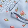 Женские блузкие женские топы и блузя короткие рукавы с цветочным припечатками