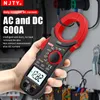 Zangenmessgeräte NJTY Digitales Zangenmessgerät 600 A DC/AC-Strom Auto Range Multimeter 6000 Counts Voltmeter Amperemeter Zange NCV Ohm Elektrikerwerkzeuge 230728