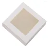 Gift Wrap Lightweight 3Pcs Utility DIY Dessert Candies Paper Boxes White Pastry Long-lasting For Bakery