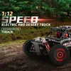 Elektrisches RC-Auto WLtoys 124017 75 km/h 4WD RC professioneller Monstertruck High Speed Drift Racing Fernbedienung Kinderspielzeug für Jungen 230727