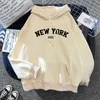 New York Newyork Alphanumeric Kawaii rolig kvinnor tröja 450g hoodie