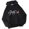 Mens Hoodies Sweatshirts Korean Star Stray Kids Unisex Fashion Long Sleeve Printed Front Pocket Inside Fleece Pullover tröja 230727