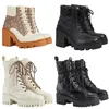 디자이너 부츠 짧은 부츠 Doc Martens Dr Martins 디자이너 남성 여성 Marten High Leather Winter Snow Booties Oxford 바닥 발목 신발 검은 흰색 부츠