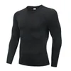 T-shirts voor heren Compressie hardloopshirt voor heren Fitness Strak Sportt-shirt met lange mouwen Training Jogging Shirts Gym Sportkleding Sneldrogend rashgard 230727