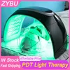 7 färger Bio PDT LED Photon Infrared Home Use Skin Care Nano Spray Face Mask LED Light Therapy Machine för blekning rynka Ta bort ansiktsföryngring