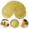 Table Napkin 100 PCS Tray Lace Paper Doilies Round Cake Pad Disposable Decorate Cloth