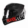 Capacetes de motocicleta cor fosca Capacete de motobike lente escura rosto inteiro com Bluetooth Street Riding Rally Racing Casque Moto De Capacete ECE