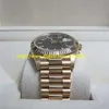 store361 new arrive watches Top High Quality Automatic Mens Watches NEW DAY DATE 228238 40MM 18K YELLOW GOLD BLACK DIAGONAL MOTIF 242u