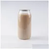 Bouteilles d'eau Bouteille de boisson en plastique Pop Can 350Ml 500Ml 650Ml Ringpl ronde jetable de qualité alimentaire Pet Juice Cups B3 D Drop Delivery Dha2M