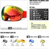 Kayak Goggles Kayak Goggles Snowboard Gözlük Seti Kış Dış Mekan Spor Kar Güneş Gözlüğü UV400 Katmanlar Lens Erkekler İçin Boz Anti-Fog Kayak Goggles 230728