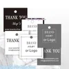 Custom Hang Tag Bedankt Tag Product Bedankt Kleding Logo Etiketten black Series Wenskaarten296B