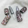 Kreatywne eleganckie 10 ml napełniające perfumy atomizer butelka Burzanie w pełni kryształowe perfum butelka butelka z olejem eterycznym Zapach zapachowy