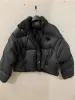 Jaqueta de inverno feminina Down Parkas casaco longo puffer jaquetas femininas com letra Budge casacos quentes mangas removedor corta-vento S-L