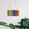 Avondtasjes Avondtasje Mode Regenboogkleuren Clutch Purse voor Prom Night Out Dating Party Banket 230727