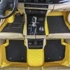 Custom Fit Car Floor Mats Specific Double Layer Leather ECO friendly Material For Vast of Car Model and Make 3 Pieces Full set Mat2577