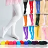 Skarpetki dla dzieci słodkie dziewczyny kolorowe rajstopy rajstopy rajstopy hosierowe jedwabny balet taniec dla dzieci solid 19 lat 230728