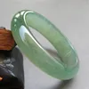 الإسورة إرسال شهادة من الدرجة الحقيقية A Jades Barkles Women Healing Jewelry Natural Burma Green Jade Jadeite Bracelets