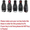 Pour Mercedes-Benz Fob Car Key Fob Case Pour Mercedes A C E Classe S GLK CLA GLA GLC GLE CLS SLK AMG E260l C200l - Black-Weave Keych326B