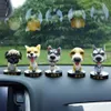 Kodowanie pies śmieszne wstrząsające zabawki Śliczne bobblehead szczeniaki lalki huśtaki samochodowe domowe auto wnętrza dekoracje samochodowe
