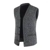 Men's Vests Fashion Male Spring Autumn Vest Solid Color Casual Sweaters Men Slim Fit Coat Sleeveless Jacket Clothing