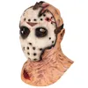 Horror Jason Scary Cosplay Vollkopf-Latexmaske mit offenem Gesicht, Spukhaus-Requisiten, Halloween-Partyzubehör 220613256c