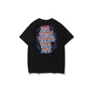 A Bathing Ape Shirt Summer New Men # 039; s Colorful Lettera manica corta Youth Graffiti girocollo sciolto Bathing Ape T-shirt nere