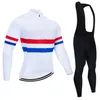 Set di maglie da ciclismo Set di bavaglini da squadra autunnali MTB Uniforme Abbigliamento da bicicletta Abbigliamento da bici ad asciugatura rapida Abbigliamento lungo da uomo 230728