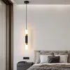 Lampy wiszące sypialnia nocny żyrandol xiaohongshu salon podwójny lekki luksusowy dekoracja LED akryl