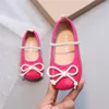 Girls shallow princess shoes small shoes spring and autumn new bow candy-colored children's soft shoes