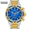 Hommes montre Temeite Quartz analogique créatif grandes montres hommes d'affaires étanche militaire montres-bracelets mâle horloge Relogio Masculino216P