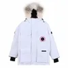 Designer masculino canadense ganso puffer para baixo jaqueta das mulheres para baixo parkas inverno grosso casacos quentes das mulheres à prova de vento bordado letras386