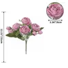 Dekorative Blumen, 5 Köpfe, künstlicher Rosenstrauß, Hochzeit, Heimdekoration, Blume, Pfingstrose, persische Flores Artificiales