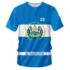 メンズTシャツエルサルバドルTシャツDIYカスタムSLV Tシャツネイションフラッグスペイン共和国SALVADORAN PO衣料品特大の青いカントリーフラグ230728