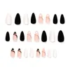 Falsche Nägel 1 Set Fake Nail Matte Finish Abnehmbare harmlose Abs Luxus Künstliche Press On mit Kleber Kit Supplies Drop Lieferung Heal Dhh4T